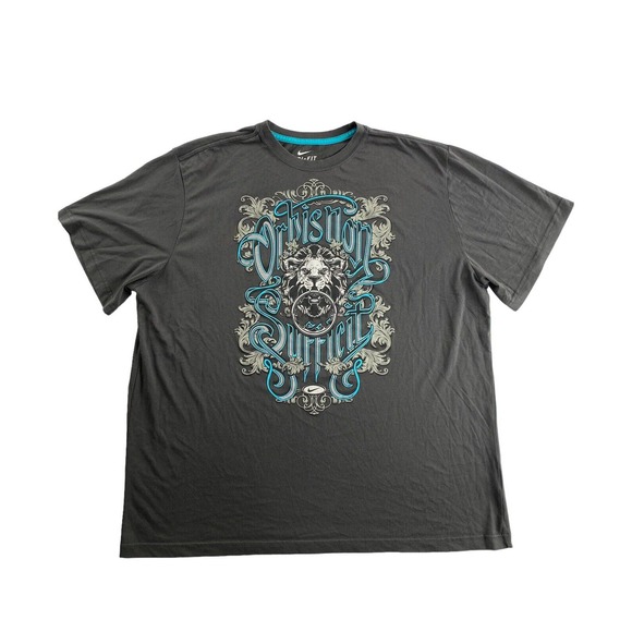 Nike Other - Nike Lebron James Orbis Non Sufficit Lion Tee Shirt Size 3XL Gray